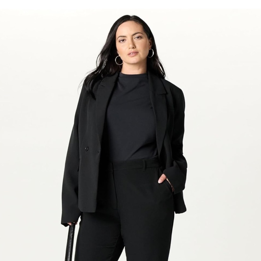 NWT The Drop Jones Classic Slim Blazer, Black, Size XL Minimalist Chic